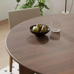 Tavolo da pranzo rotondo in legno MAYEERTY 45 per 4 persone, tavolo da cucina e sala da pranzo moderno in stile rustico