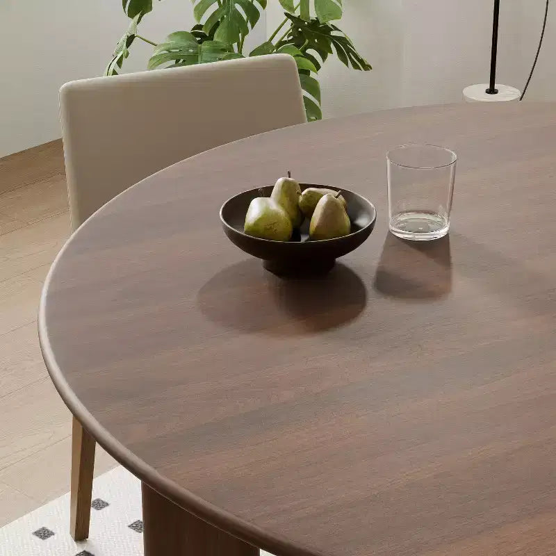 Tavolo da pranzo rotondo in legno MAYEERTY 45 per 4 persone, tavolo da cucina e sala da pranzo moderno in stile rustico