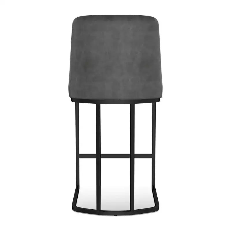 Dyonery 25,6 sgabelli da bar altezza bancone con schienale imbottito, rivestimento in similpelle