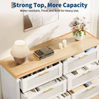 Cassettiera scanalata per camera da letto con 6 cassetti, cassettiera moderna, cassettiera in legno, organizer per vestiti per soggiorno, corridoio