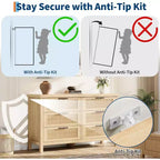 Cassettiera scanalata per camera da letto con 6 cassetti, cassettiera moderna, cassettiera in legno, organizer per vestiti per soggiorno, corridoio