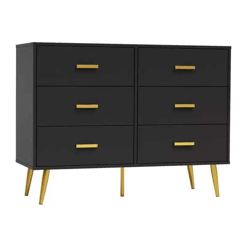 Cassettiera a 6 cassetti, Organizzatore cassettiera moderno con cassetti, Ampio armadio contenitore, Cassettiera dal design moderno per camera da letto, soggiorno, portico