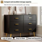 Cassettiera a 6 cassetti, Organizzatore cassettiera moderno con cassetti, Ampio armadio contenitore, Cassettiera dal design moderno per camera da letto, soggiorno, portico