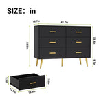 Cassettiera a 6 cassetti, Organizzatore cassettiera moderno con cassetti, Ampio armadio contenitore, Cassettiera dal design moderno per camera da letto, soggiorno, portico