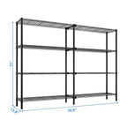 Scaffalatura in metallo Karl Home, larghezza 177 cm