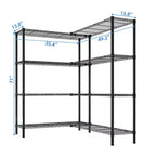 Scaffalatura in metallo Karl Home, larghezza 177 cm