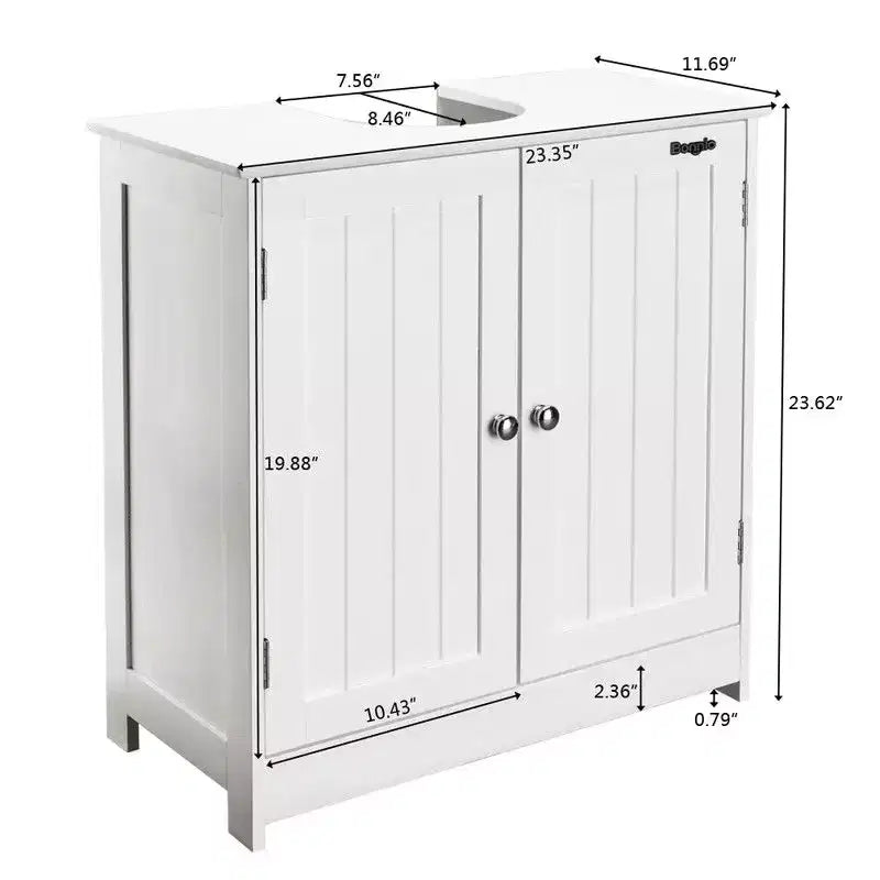 Mobile da bagno Karl Home bianco senza lavabo