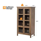 Karl Home Brown Libreria a 2 ante e 4 ripiani