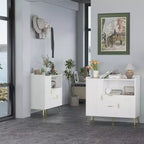 Buffet con cassetti (set da 2), credenza buffet da 40 con ripiani e ante