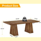 Tavolo da pranzo Lantine per 4-6 persone, tavolo da cucina moderno da 160 cm con robuste gambe affusolate in legno, per sala da pranzo, cucina, soggiorno