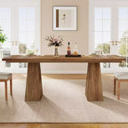 Tavolo da pranzo Lantine per 4-6 persone, tavolo da cucina moderno da 160 cm con robuste gambe affusolate in legno, per sala da pranzo, cucina, soggiorno