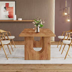 Lantine - Tavolo da pranzo moderno per 6 persone, tavolo da pranzo da cucina grande da 180 cm con base a piedistallo in legno, per cucina, sala da pranzo, soggiorno