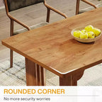 Lantine - Tavolo da pranzo moderno per 6 persone, tavolo da pranzo da cucina grande da 180 cm con base a piedistallo in legno, per cucina, sala da pranzo, soggiorno