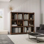Libreria a 3 ripiani in legno espresso alta 119,9 cm AndMakers