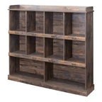 Libreria a 3 ripiani in legno espresso alta 119,9 cm AndMakers
