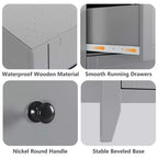 Coolmee Comò per Camera da Letto, Comò a 6 Cassetti per TV da 48 pollici, Porta TV Moderno in Legno per Soggiorno, Ripostiglio, Ingresso, Corridoio