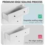 Coolmee Comò per Camera da Letto, Comò a 6 Cassetti per TV da 48 pollici, Porta TV Moderno in Legno per Soggiorno, Ripostiglio, Ingresso, Corridoio