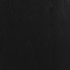 HomeStock Tavolino rotondo con piano in legno, colore nero, altezza 23,25 pollici, 1 pezzo