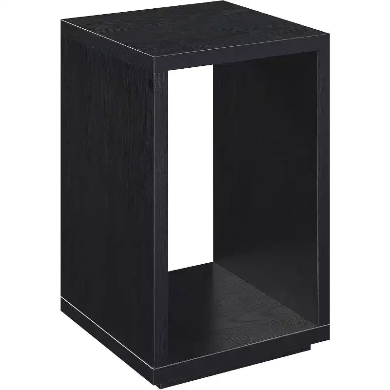 HomeStock Tavolino da Salotto Rettangolare Nero in Legno, 66 cm H, 1 Pezzo