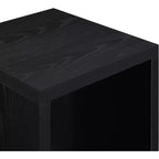 HomeStock Tavolino da Salotto Rettangolare Nero in Legno, 66 cm H, 1 Pezzo
