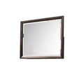 HomeRoots 36 Merlot Wood Framed Mounted Dresser Mirror