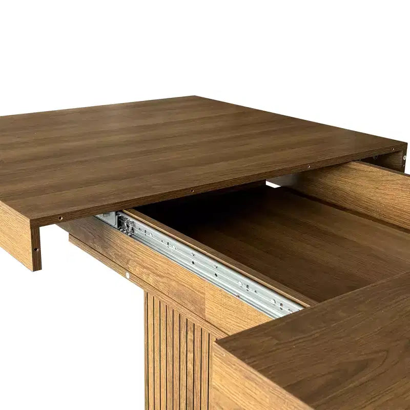 Tavolo da pranzo allungabile GDFStudio Elisa Farmhouse con base contenitore