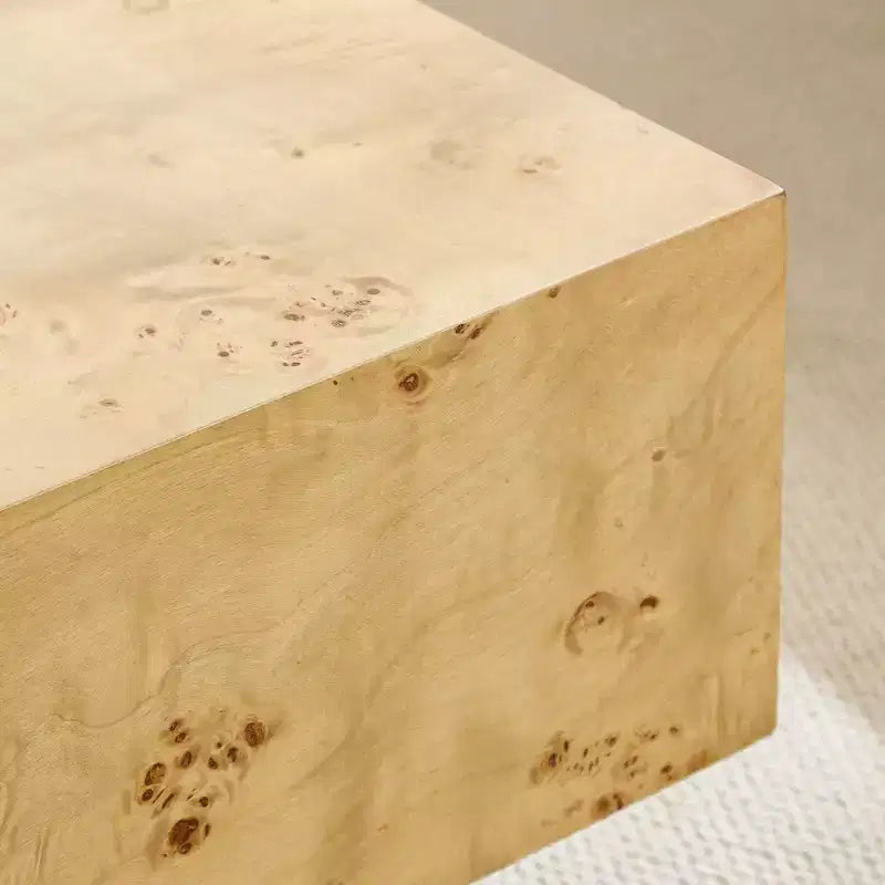 Tavolino da caffè GDFStudio Sabrina rettangolare con piedistallo in legno, 43" di larghezza
