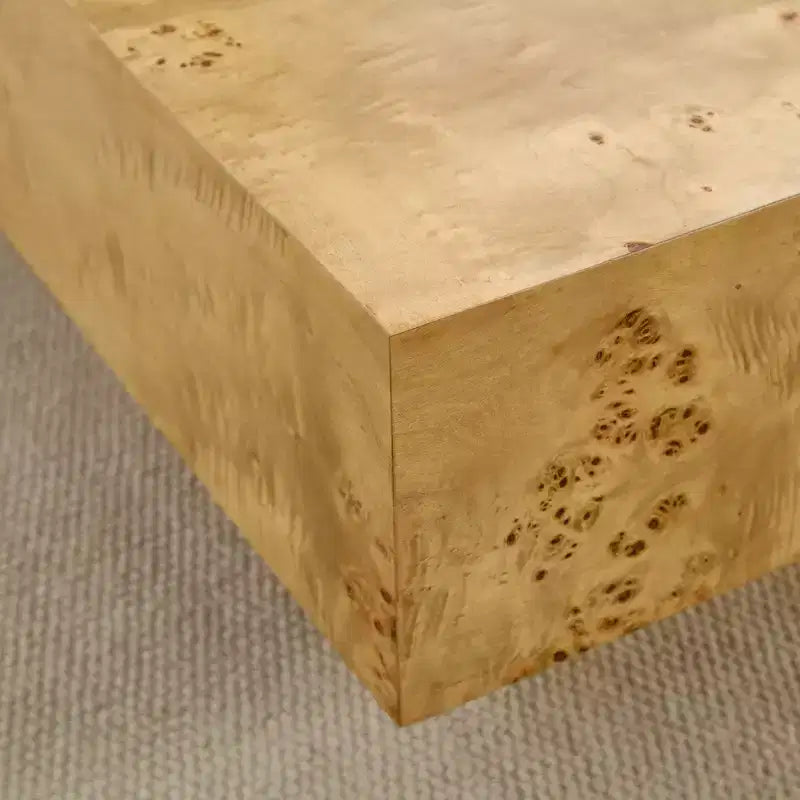 Tavolino da caffè GDFStudio Sabrina rettangolare con piedistallo in legno, 43" di larghezza
