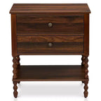 Karl Home comodini a 2 cassetti in truciolato marrone, 61 cm larg.