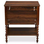 Karl Home comodini a 2 cassetti in truciolato marrone, 61 cm larg.