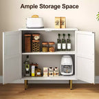 Armadietto contenitore Heynemo a 2 ante, credenza moderna in legno con ripiani regolabili, madia autoportante per soggiorno, camera da letto