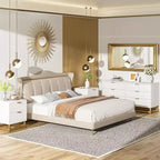 Cassettiera stretta a 6 cassetti Acekool 120 cm - Design salvaspazio con dettagli metallici per camera da letto e ingresso
