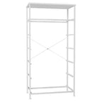 Crestlive Products Cassettiera Verticale a 7 Cassetti per Camera da Letto, Torre Portaoggetti con Robusto Telaio in Acciaio, Piano in Legno, Contenitori in Tessuto Facilmente Estraibili, Maniglie