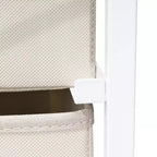 Crestlive Products Cassettiera Verticale a 7 Cassetti per Camera da Letto, Torre Portaoggetti con Robusto Telaio in Acciaio, Piano in Legno, Contenitori in Tessuto Facilmente Estraibili, Maniglie