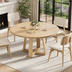 Tavolo da pranzo rotondo per 4 persone, tavolo da 120 cm per sala da pranzo, tavoli da cucina circolari per sala da pranzo, cucina, soggiorno (solo tavolo)