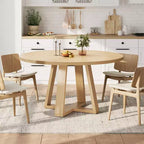 Tavolo da pranzo rotondo per 4 persone, tavolo da 120 cm per sala da pranzo, tavoli da cucina circolari per sala da pranzo, cucina, soggiorno (solo tavolo)