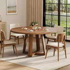 Tavolo da pranzo rotondo per 4 persone, tavolo da 120 cm per sala da pranzo, tavoli da cucina circolari per sala da pranzo, cucina, soggiorno (solo tavolo)