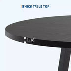 Tavolo da pranzo rotondo per 4 persone, tavolo da 120 cm per sala da pranzo, tavoli da cucina circolari per sala da pranzo, cucina, soggiorno (solo tavolo)
