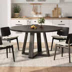 Tavolo da pranzo rotondo per 4 persone, tavolo da 120 cm per sala da pranzo, tavoli da cucina circolari per sala da pranzo, cucina, soggiorno (solo tavolo)