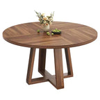Tavolo da pranzo rotondo per 4 persone, tavolo da 120 cm per sala da pranzo, tavoli da cucina circolari per sala da pranzo, cucina, soggiorno (solo tavolo)