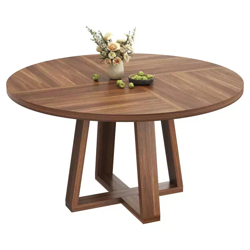Tavolo da pranzo rotondo per 4 persone, tavolo da 120 cm per sala da pranzo, tavoli da cucina circolari per sala da pranzo, cucina, soggiorno (solo tavolo)