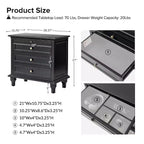Giorgio Tavolino a 3 cassetti con prese integrate|HULALA HOME