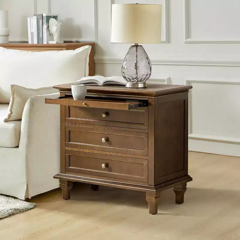 Giorgio Tavolino a 3 cassetti con prese integrate|HULALA HOME