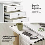 Giorgio Tavolino a 3 cassetti con prese integrate|HULALA HOME