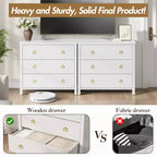 Comò a 7 cassetti, cassettiera moderna in legno, mobile TV con cassetti, organizer in legno con maniglie per camera da letto, soggiorno, corridoio, bianco