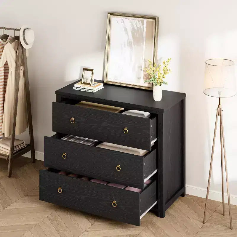 Comò a 7 cassetti, cassettiera moderna in legno, mobile TV con cassetti, organizer in legno con maniglie per camera da letto, soggiorno, corridoio, bianco