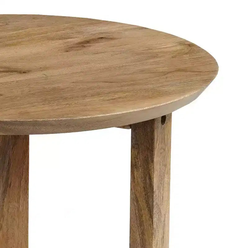 Tavolino rotondo artigianale Royal Hampton 18.5 | Legno di mango