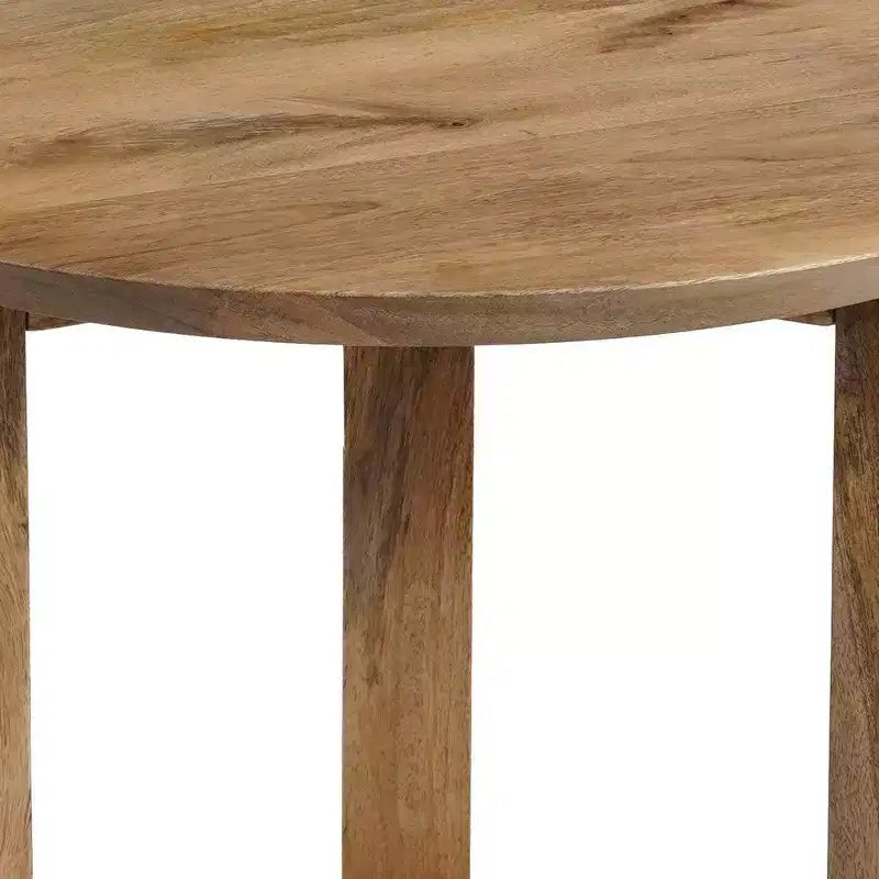 Tavolino rotondo artigianale Royal Hampton 18.5 | Legno di mango
