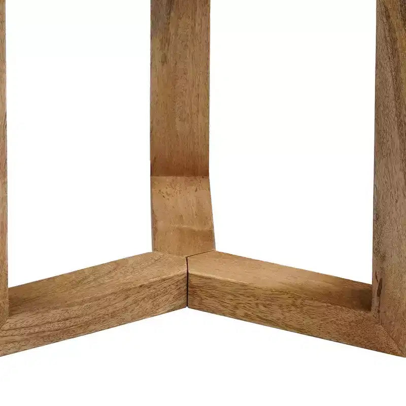 Tavolino rotondo artigianale Royal Hampton 18.5 | Legno di mango
