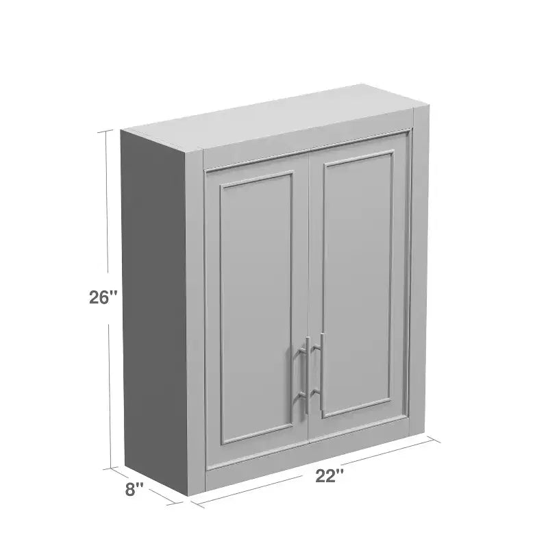Mobiletto da bagno MAYEERTY, mobiletti da parete in legno per casa, piccoli spazi, bianco, 26*22*8in